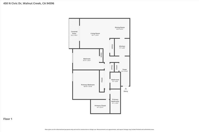 450 N Civic Drive 405, Walnut Creek, CA 94596