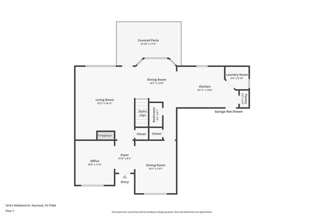 1018 S Wellsford Drive, Pearland, TX 77584