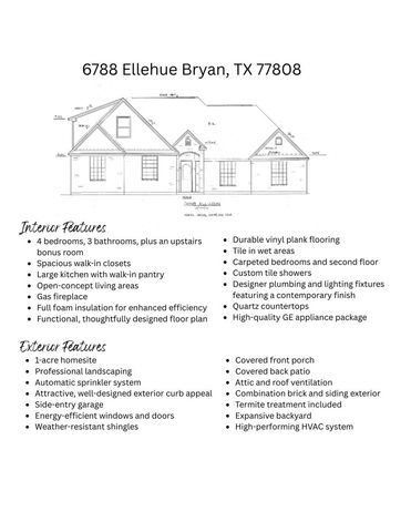 6788 Ellehue Lane, Bryan, TX 77808