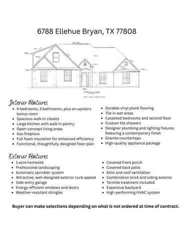 6788 Ellehue Lane, Bryan, TX 77808