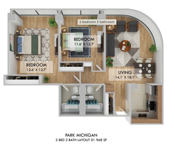 1212 S Michigan Avenue 701, Chicago, IL 60605