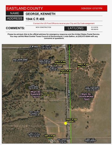 1844 County Road 488, Ranger, TX 76470