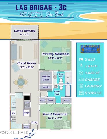 601 1ST Street S 3C, Jacksonville Beach, FL 32250