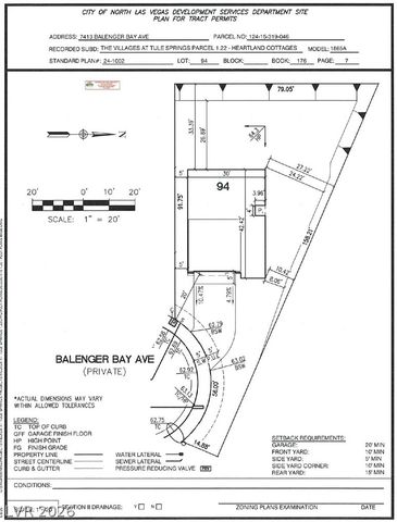 7413 BALENGER BAY Avenue, North Las Vegas, NV 89084