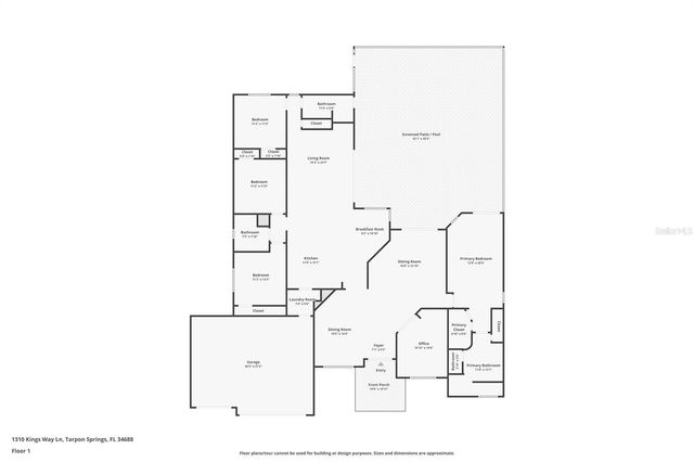 1310 KINGS WAY LANE, Tarpon Springs, FL 34688