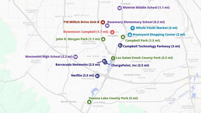 718 Millich Drive B, Campbell, CA 95008