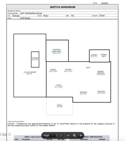 3401 Old Buffaloe Road, Raleigh, NC 27604