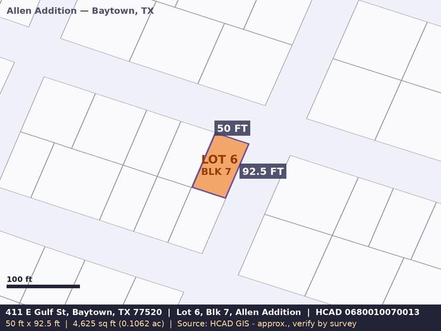 411 E Gulf Street, Baytown, TX 77520