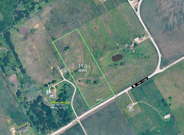 TBD 11 acres Fm 1183, Alma, TX 75119