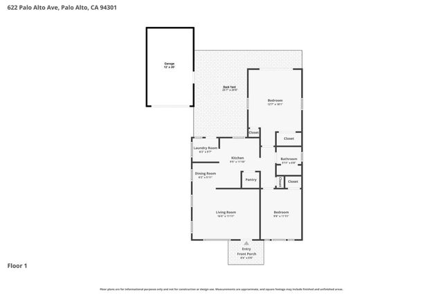 622 Palo Alto Avenue, Palo Alto, CA 94301