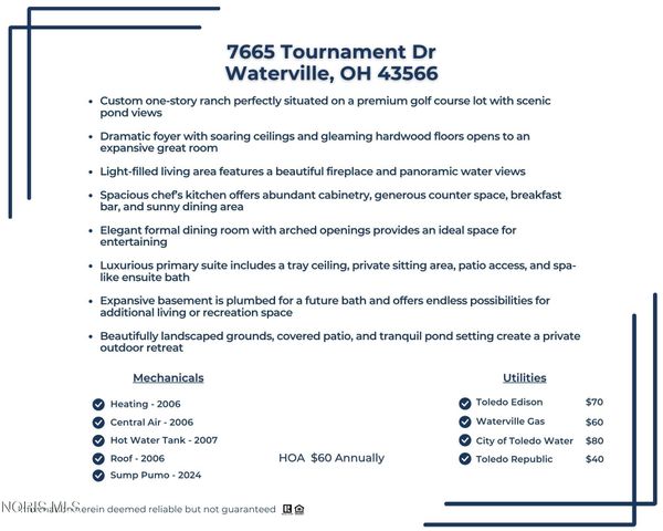 7665 Tournament Drive, Waterville, OH 43566