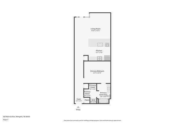 437 Monroe Ave Apt 106, Memphis, TN 38103