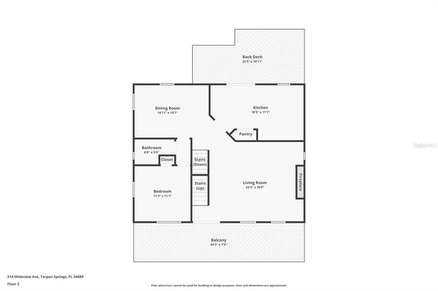 514 WIDEVIEW AVENUE, Tarpon Springs, FL 34689