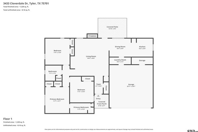 3433 Cloverdale Dr, Tyler, TX 75701