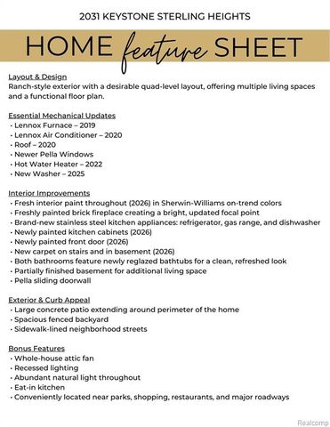 2031 Keystone Drive, Sterling Heights, MI 48310