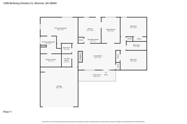 1208 Bethany Estates Court, Monroe, GA 30655