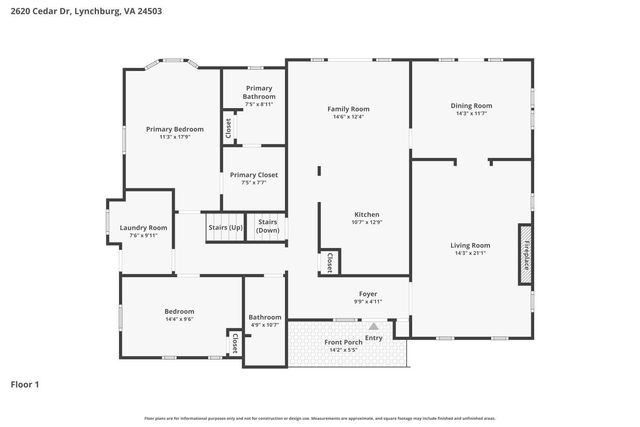 2620 Cedar Drive, Lynchburg, VA 24503