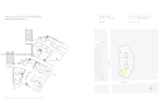 851 NE 1st Avenue Penthouse 4612, Miami, FL 33132