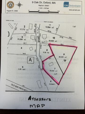 9 Oak Drive, Oxford, MA 01540
