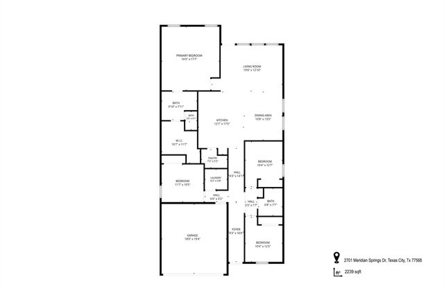 2701 Meridian Springs Drive, Texas City, TX 77568