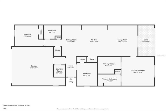1988 W PALMS DRIVE, Port Charlotte, FL 33953