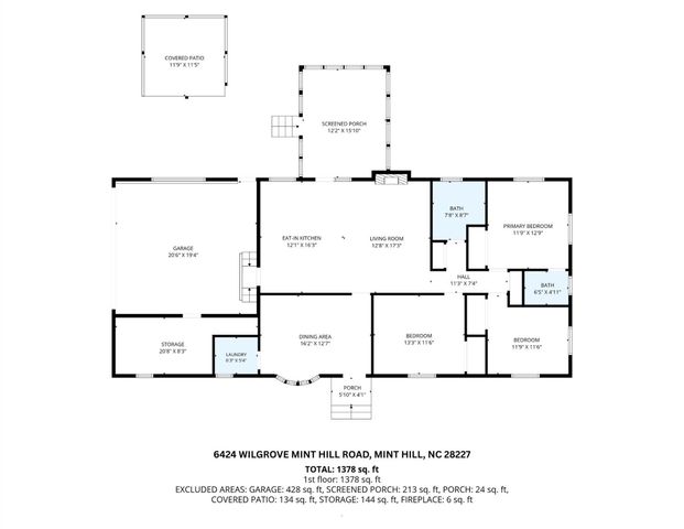 6424 Wilgrove Mint Hill Road, Mint Hill, NC 28227