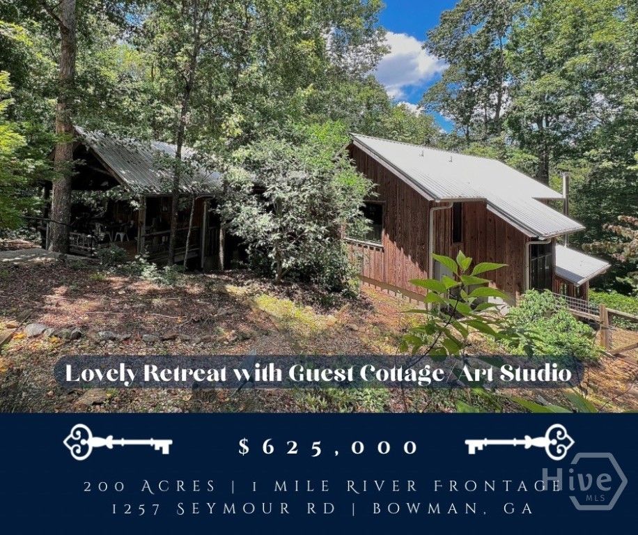 Image 1 of property listing at 1257 Seymour Road, Bowman, GA 30624