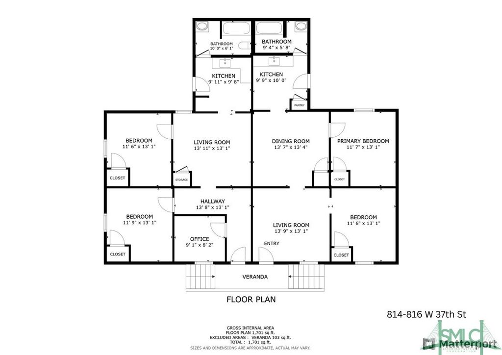 Image 14 of property listing at 810-816 W 38th/ 2120- 2122 Bulloch Street, Savannah, GA 31415