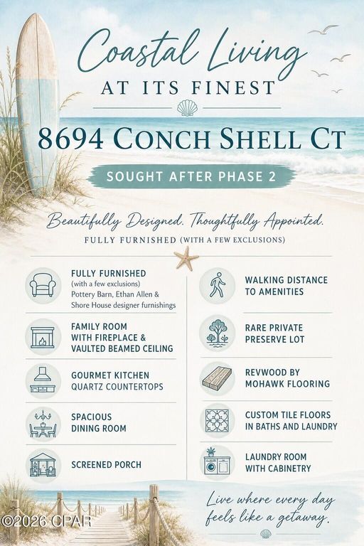 Image 2 of property listing at 8694 Conch Shell Court, Panama City Beach, FL 32413