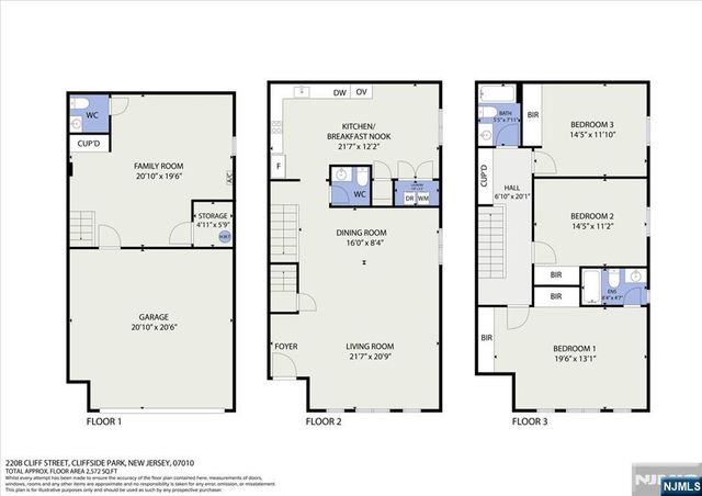 220 Cliff Street B, Cliffside Park, NJ 07010