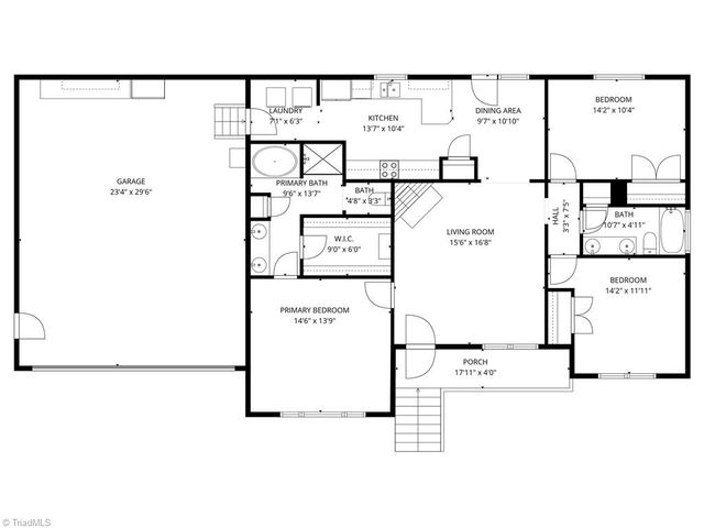 6404 Brookline Drive, Pleasant Garden, NC 27313