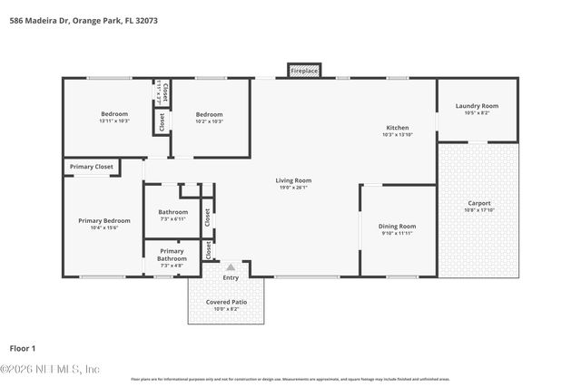 586 MADEIRA Drive, Orange Park, FL 32073