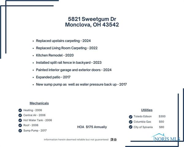 5821 Sweetgum Drive, Monclova, OH 43542