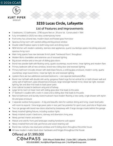 3233 Lucas Circle, Lafayette, CA 94549