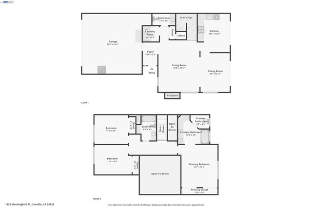 1824 Mockingbird Pl, Danville, CA 94526