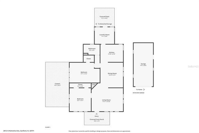 2012 S PALMETTO AVENUE, Sanford, FL 32771
