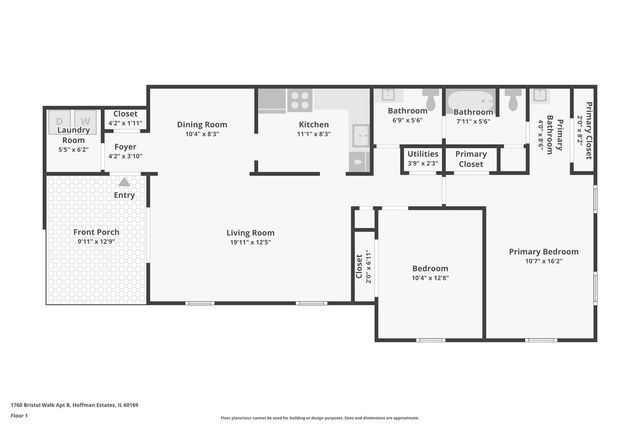 1760 BRISTOL Walk B, Hoffman Estates, IL 60169