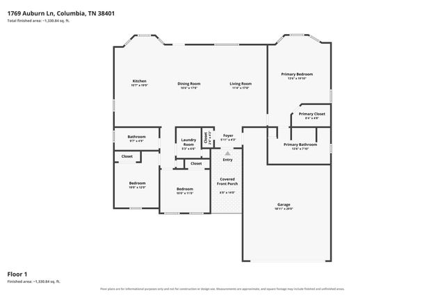 1769 Auburn Ln, Columbia, TN 38401