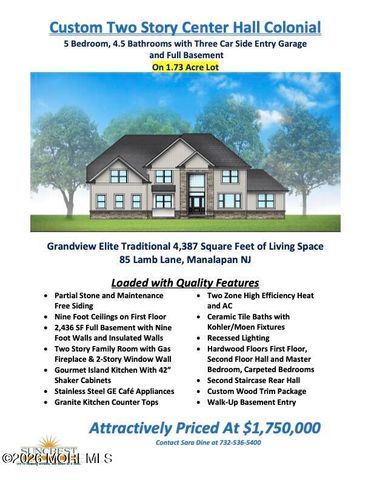 85 Lamb Lane, Manalapan, NJ 07726