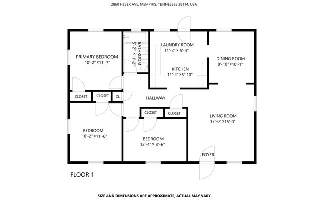 2860 HEBER AVE, Memphis, TN 38114