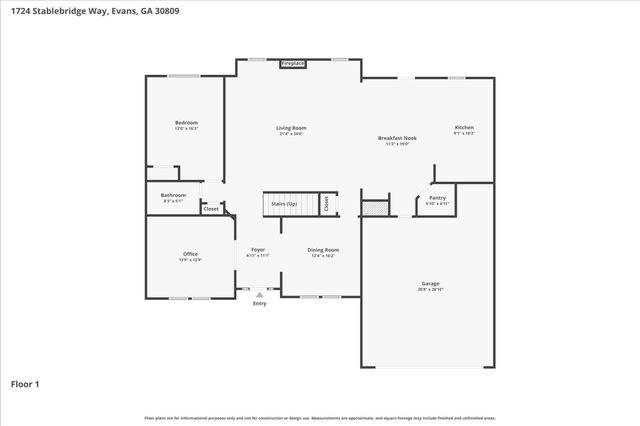 1724 Stablebridge Way, Evans, GA 30809