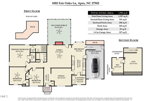 1002 Fair Oaks Lane, Apex, NC 27502