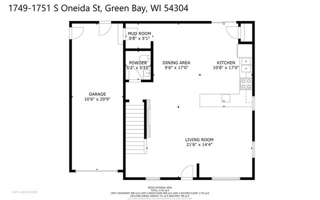 1751 S ONEIDA STREET, Green Bay, WI 54304