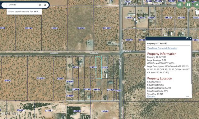 369183 Faith Avenue, El Paso, TX 79938