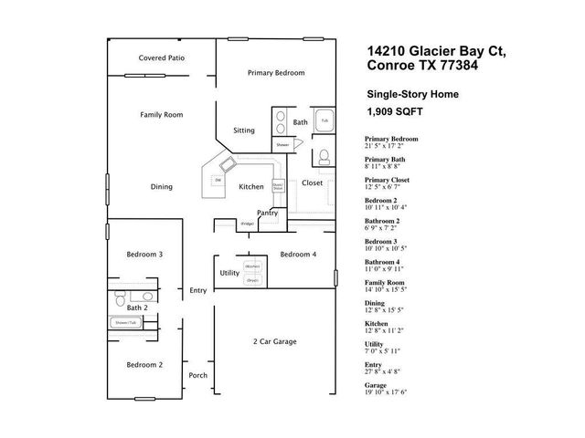 14210 Glacier Bay Court, Conroe, TX 77384