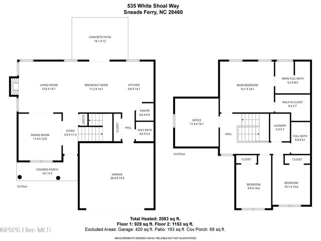 535 White Shoal Way, Sneads Ferry, NC 28460