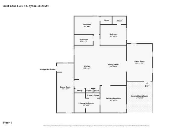 3531 Good Luck Rd., Aynor, SC 29511