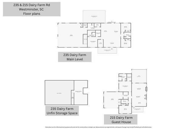 235 & 215 Dairy Farm Road, Westminster, SC 29693
