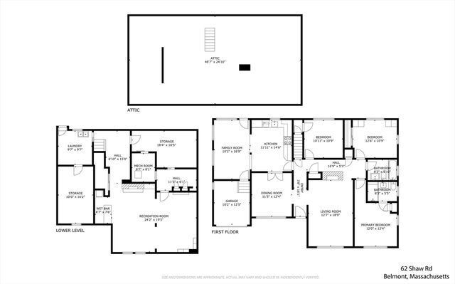 62 Shaw Rd, Belmont, MA 02478