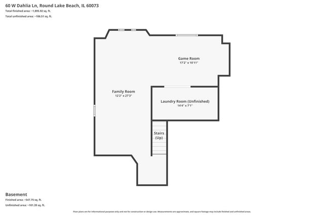 60 W Dahlia Lane, Round Lake Beach, IL 60073